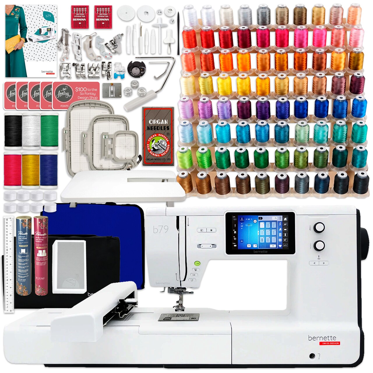Bernette B79 Sewing & Embroidery Machine Bundle by The Fashion Class